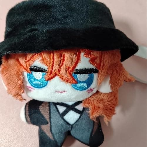 QAHEART BSD Plush Nakahara Chuuya Soft Figure Anime Plushies Stuffed Pillow Schoolbag Wallet Pendant Charm Mini Hug Pillow Decoration thumbnail 4