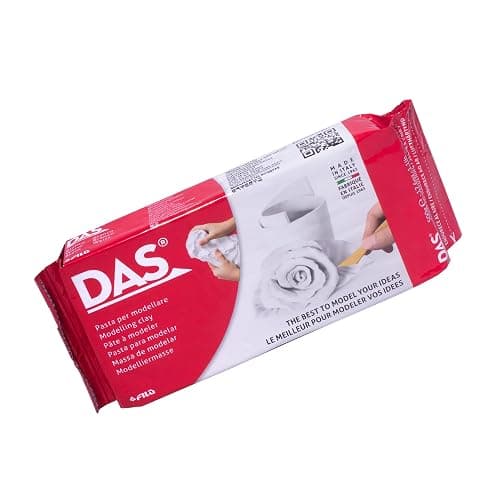 Prang DAS Air Hardening Modeling Clay, 1.1 Pound Block, White (387000) - Image 1