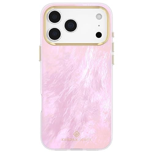 Kendra Scott iPhone 17 Pro Max Case - MagSafe Phone Case - Pink Pearl | Compatible with MagSafe - Lightweight Designer Case for iPhone 17 Pro Max with Anti-Scratch Coating & Mother-of-Pearl Finish - Image 1