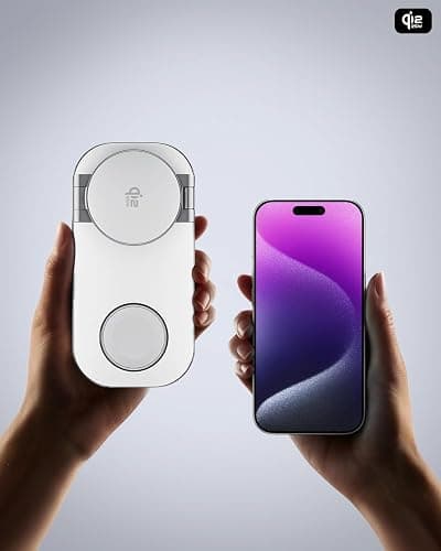 3-in-1 Charging Station for Apple Device, Qi2 25W Certified Magnetic Wireless Fast Charger Stand Compatible with MagSafe for iPhone 18/17/16/15/14/13/12/Air/Duo Series, Apple Watch & AirPods thumbnail 9