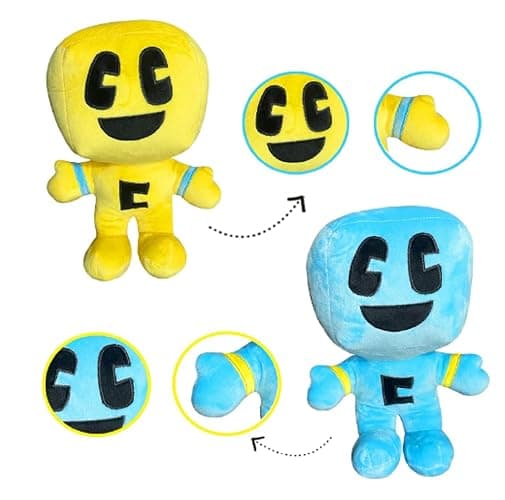 UMMEI 2024 New Creeper Plush Filler(11 inch), Plush Doll Soft Plush Toy Cute Pillow, Favorite Birthday Gift for Boys and Girls (Yellow+Blue) thumbnail 3