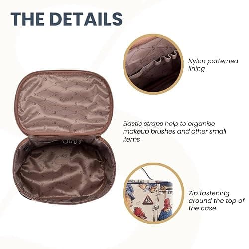 Signare Tapestry Toiletry Bag Makeup Cosmetic Organizer bag for Women with Paddington Bear Design (TOIL-PADD) thumbnail 4