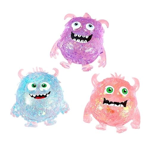 TREBIN Octopus Squishy Stress Balls for Adults, 1Pack Random Jellyfish Stress Ball Set Bulk Fidget Toys for Anxiety Relief - Sensory Squeeze Toys for Office Stress Relief (3.14'' Little Devil) - Image 1