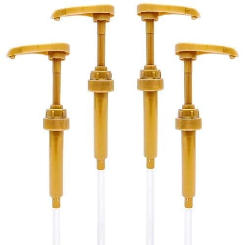 4Pcs Coffee Syrup Pumps: Compatible with 25.4oz/750ml Torani, Skinny and Other Syrup Bottles, Easily Dispense Syrups Pump of Various Flavors for Lattes, Iced Coffees, Cocktails, Pancakes and More - Image 1