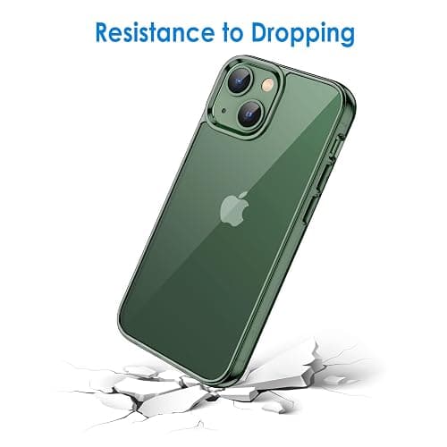 JETech Case for iPhone 13 6.1-Inch, Non-Yellowing Shockproof Phone Bumper Cover, Anti-Scratch Clear Back (Alpine Green) thumbnail 6