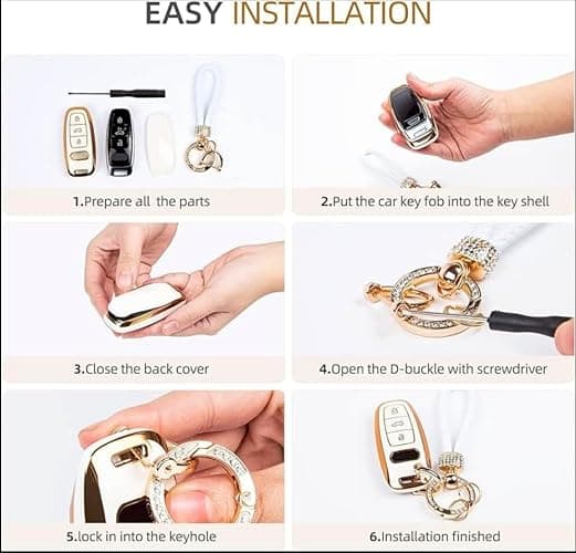 Snugfit Key fob Cover White (for Cadillac B) thumbnail 4