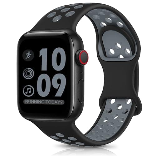 DigiHero Sport Straps Compatible with Apple Watch Straps 44mm 46mm 42mm 40mm 45mm 41mm 38mm 49mm Women Men, Breathable Soft Silicone for iWatch Series 11 10 9 8 7 6 5 4, Ultra SE 3 2 1 - Image 1