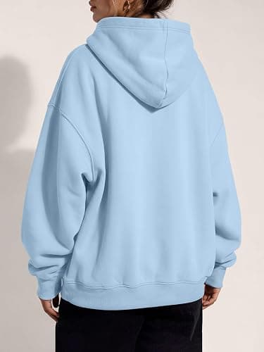 Trendy Queen Women Oversized Hoodies Fall Outfits | Gentle Skin Feel, Aesthetic Drop Shoulder, Large Kangaroo Pocket, Seamless Daily Outfit Match thumbnail 4