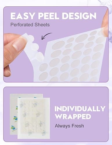WakeALL Hydrocolloid Patches for Face, 5 Sizes (8/10/12/14/16mm) - Invisible Round Blemish Patches, Fluid-Absorbing Spot Stickers for Precise Fit, Individually Wrapped, Travel-Friendly 108 Count Box thumbnail 3