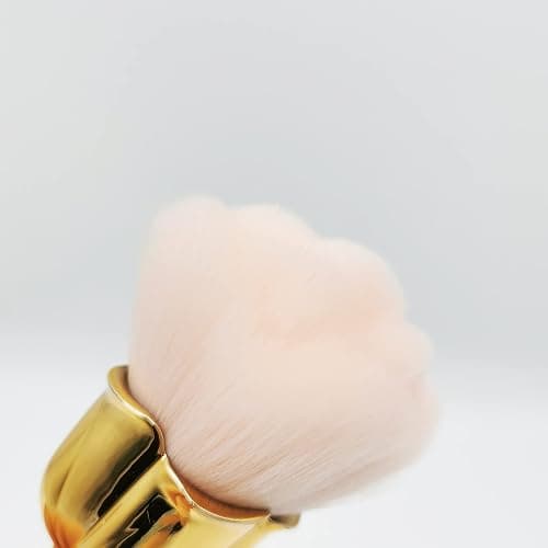 KuAoyoja Nail Art Dust Powder Remover, Pink Rose Soft Brush Acrylic Nail Arts Manicure Dust Cleaner Brush for Nail Trimming Cleaning Makeup Brush Tools (Pink) thumbnail 6