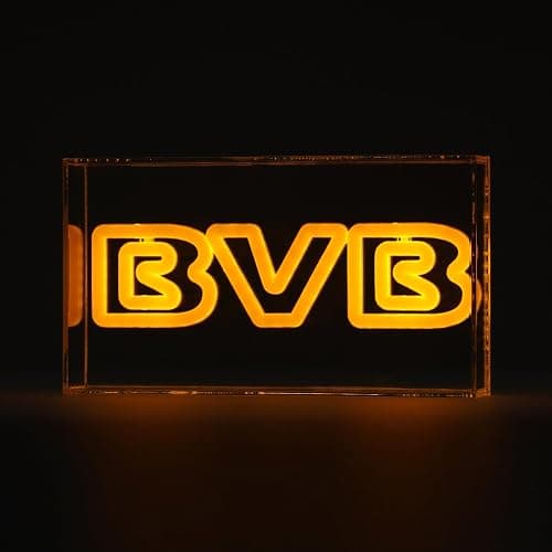 BVB Borussia Dortmund LED Lichtbox, Offizielles Merchandise, Gelb-Schwarz, Dekorative Beleuchtung thumbnail 5