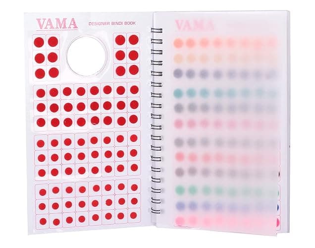 VAMA Premium Velvet Multicolor Forehead Stickers Bindiya Bindis Bollywood Bindi Booklet for Women (Pack of 948 - Bindi Book) thumbnail 9