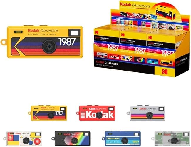 Kodak Charmera Key Chain Digital Camera (Random Style Blind Box) with 32 GB Micro SDHC Card and Reader, Memory Card Wallet Bundle thumbnail 5
