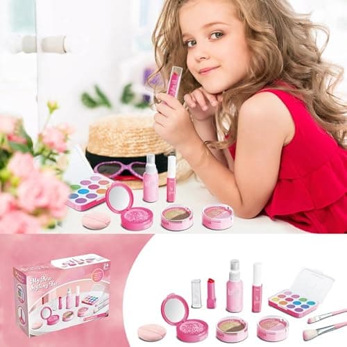 Kids Makeup Toy for Girls, Play Makeup Kit, Pretend Makeup for Toddles, Make Up Toy for Grils 3 4 5 6 7 8, Little Girls Makeup Toy Washable Cosmetic Set, Birthday for Girl thumbnail 4