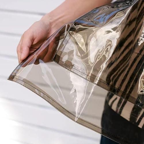 USCHAILIQIANG Hairstylist Aprons For Women Men With 3 Pockets Cross Back Adjustable Work Apron Soft Tpu Plastic Aprons thumbnail 3