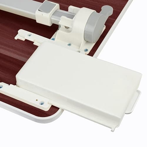 qorkhogr Bureau de lit pour ordinateur portable pour lit, angle de hauteur réglable, bureau portable léger avec pieds pliables, table pliable pour canapé, gris thumbnail 6