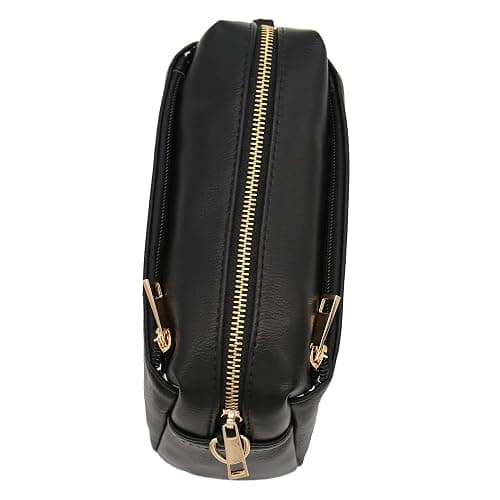 FashionPuzzle Triple Zip Small Crossbody Bag thumbnail 6