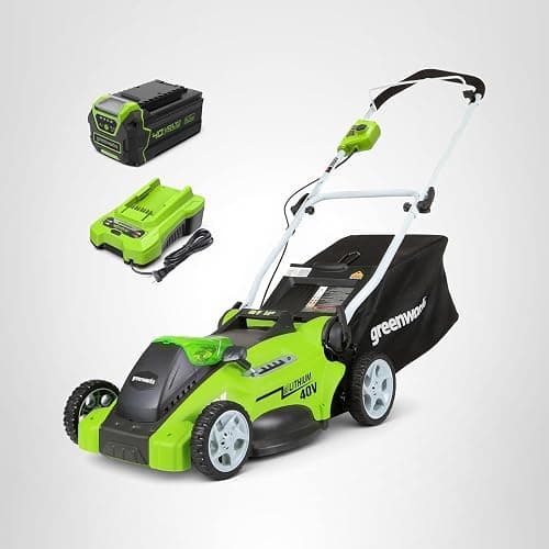Greenworks 40V 16" (Push) Cordless Lawn Mower, 4.0Ah Battery (1/3 Acre, Push Button Start, Compatible with 75+ Tools) thumbnail 15