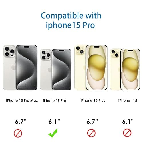 Elrvaga Ultra-Clear Hybrid Case Shockproof & Anti-Yellowing Phone Case | TPU + Acrylic Dual Protection | Slim Fit & Scratch-Resistant Design for iPhone 15 pro max thumbnail 2