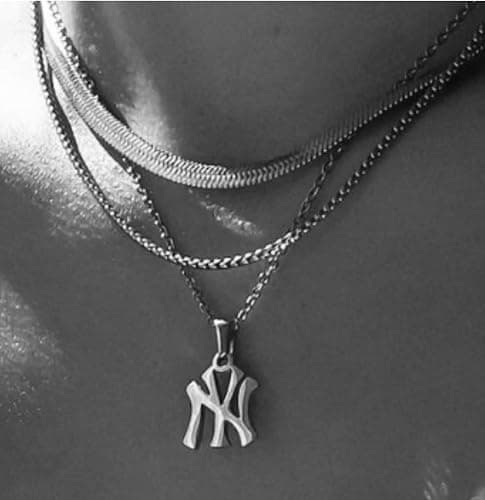 Uplift Us Marketplace 18K Gold Plated - Silver New York Necklace Stainless Steel Pendant Necklace Link Chain NY Pendant High Polished Finish Gift Idea thumbnail 3
