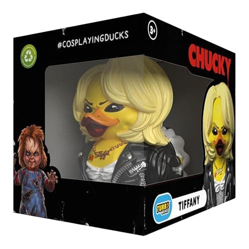 TUBBZ Boxed Edition: Horror - Tiffany Bride of Chucky Cosplaying Rubber Duck Vinyl Figure - Image 1