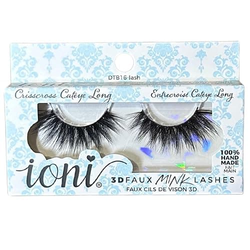 IONI 3D Faux Mink Lashes Crisscross Cateye Long (DTB16-Lash) - Image 1