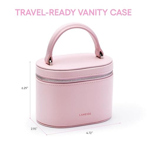 LANEIGE Vanity Case: Pink Cosmetic Bag for Travel-Friendly Makeup Storage thumbnail 4