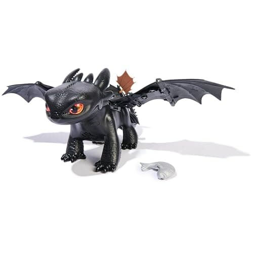 DreamWorks Dragons How to Train Your Dragon, Tame & Train Interactive Toothless with 60 Sounds & Reactions, Kids Toys for Boys & Girls Ages 4 & up - Image 1