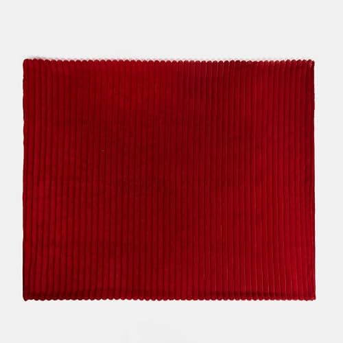 OHS Throws for Sofa Ribbed Faux Fur, Decorative Thick Soft Blanket Bed Throw Cosy Warm Winter Blanket Throws for Sofa Decorative Couch Cover, 125 x 150cm - Red - Red - 125 x 150cm thumbnail 7