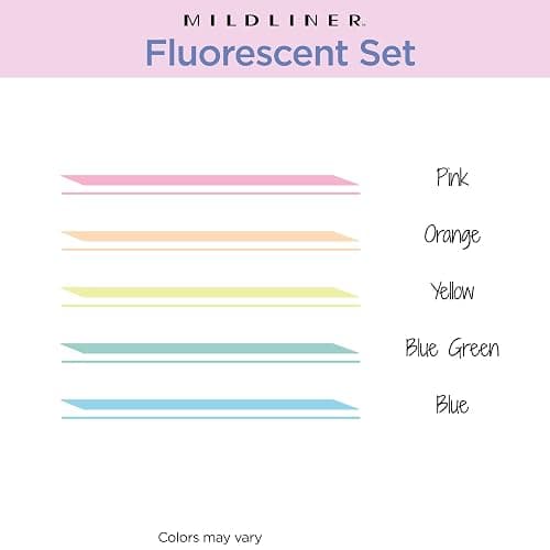 Zebra Pen MILDLINER No Bleed Highlighter, Fluorescent, Dual Tip, 5-Pack | Broad and Fine Point Tip Marker Set, Ideal for Bible Highlighting, Journaling, School, Teacher and Office Supplies (78105) thumbnail 3