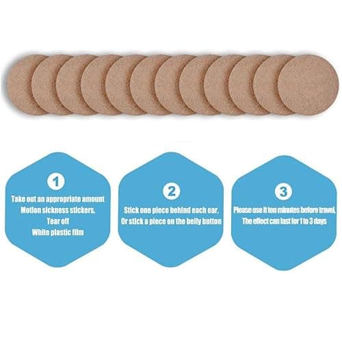 Motion Sickness Patches, 40 Count Sea Sickness Patch for Cruise,Nausea Patches, No Side Effects for Car and Boat Rides, Ships, Cruise and Airplane & Other Forms of Transport thumbnail 6