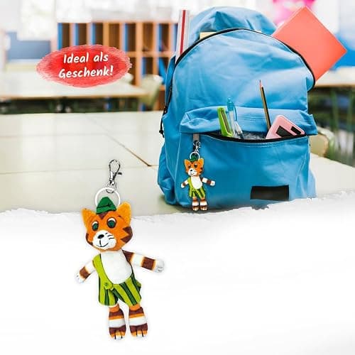 Trötsch Pettersson und Findus Schlüsselanhänger aus Plüsch Findus: Taschenanhänger Schlüsselringanhänger thumbnail 3