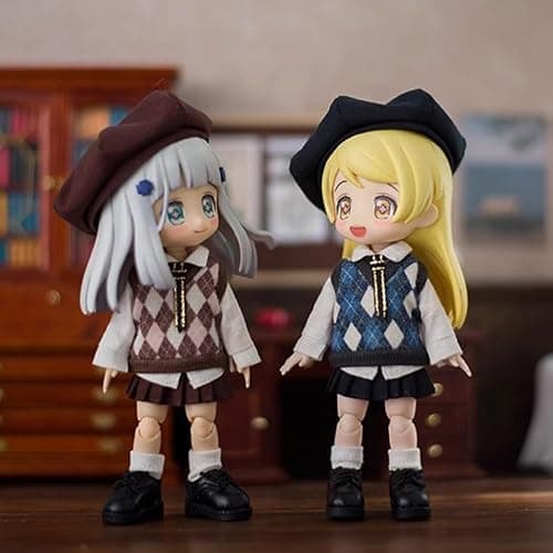 niannyyhouse School Uniform Outfit for Ob11 1/12 BJD Doll 4.3 inches (11 cm) Body (A-2) thumbnail 5