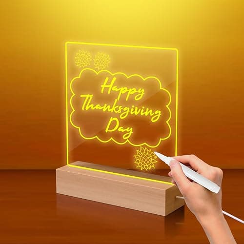Gifts for Women Men Girls-Personalized DIY Night Light Message Board with Erasable Pen,Room/Home/Office Décor,Best Gift for Mother's Day/Father'sday/Birthday/Wedding/Anniversary thumbnail 8