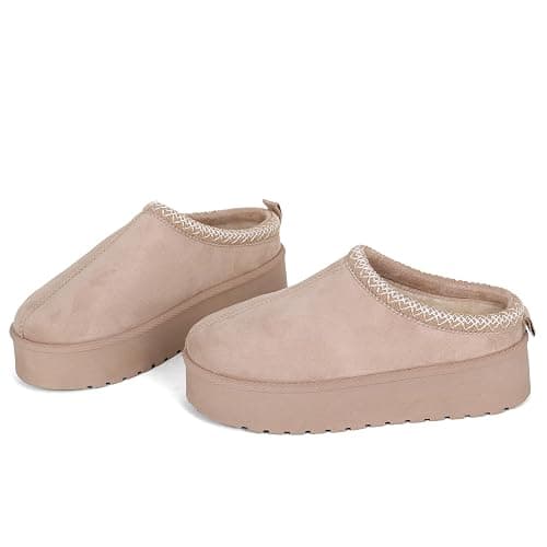 LUNATECH Womens Slippers Warm Winter Slippers Mules Platform Fluffy Slippers Fur Slipper Outdoor Thermal House Shoes For Ladies thumbnail 8