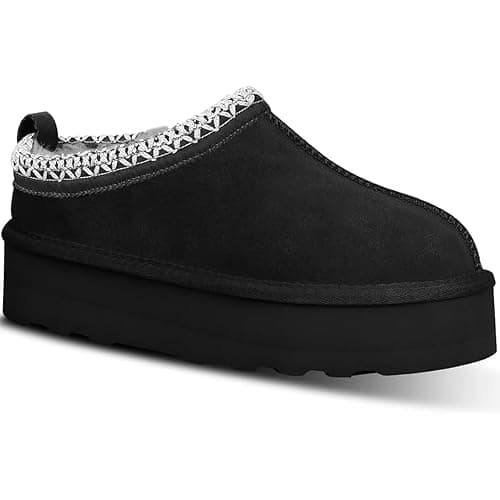 INPAKSA Women's Slippers Platform Mini Boots Short Ankle Boot Fur Fleece Lined Sneakers House slippers Anti-Slip Boot For Outdoor - Image 1