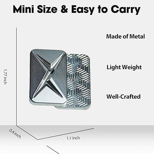 JUDIXY Lightning Infinite Fidget Slider Metal Magnetic Haptic Fidget Toys for Adults Anxiety/ADHD/Stress Relief thumbnail 2