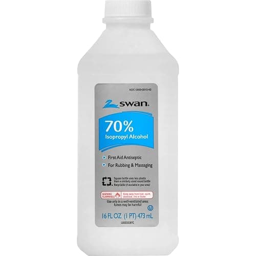 Swan 70% Isopropyl Rubbing Alcohol, 16 Oz. Bottle, Box of 12 thumbnail 3