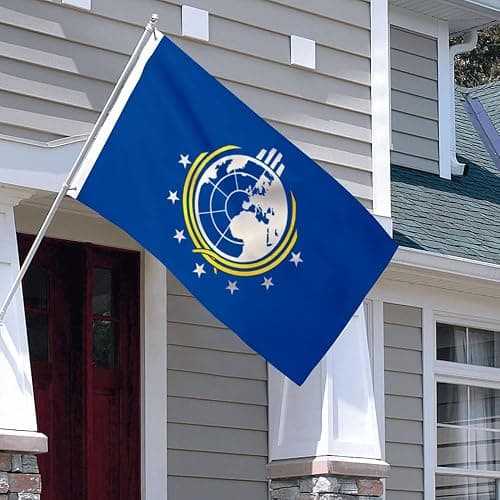 Dutern Super Earth Flag 3x5Feet Outdoor Indoor Decoration Flag 3x5Feet Double Stitched Polyester with Brass Grommets thumbnail 2