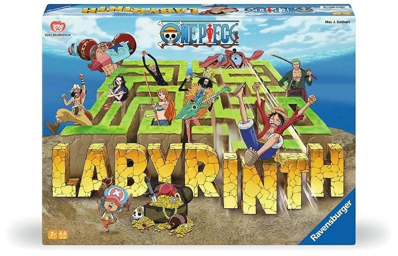 Ravensburger One Piece Labyrinth - A Strategic Maze Challenge Featuring Monkey D. Luffy and Crew - Fun Family Game for 2-4 Players - Ages 7 and Up - Image 1