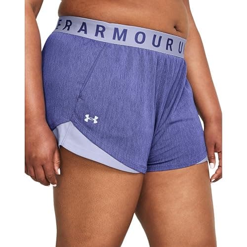 Under Armour Women's Play Up Twist Shorts 3.0 - XX-Small - (561) Starlight / Celeste / Celeste thumbnail 4