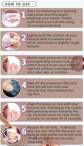 QQPPOLIU Press on Nails Almond Shape Fake Nails with Flower Design Full Cover Nails Medium Length Fall Nails for Holiday Gift thumbnail 7