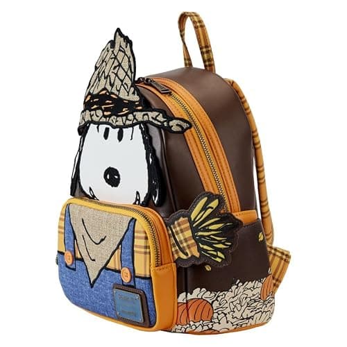 Loungefly Peanuts Snoopy Scarecrow Cosplay Mini Backpack thumbnail 2