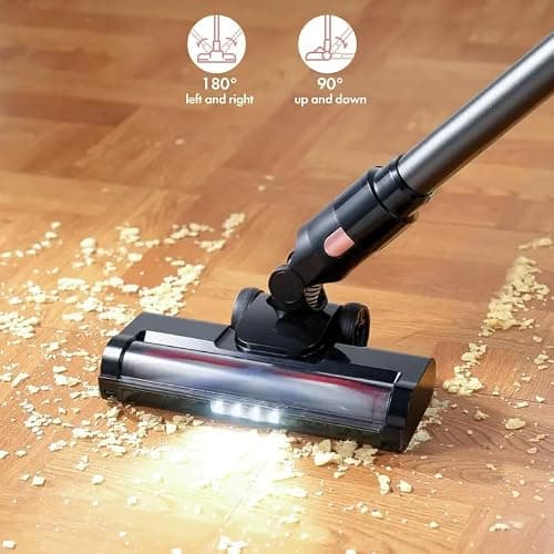 Generic Cordless Vacuum Cleaner with 28Kpa Suction, 380W Brushless Motor, 50 Min Runtime, Home Cleaning Companion (Pink) thumbnail 5
