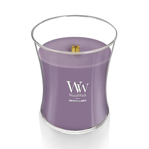 WoodWick Amethyst & Amber Scented Medium Hourglass Candle, Crackles as it Burns, Great for Gifting, 9.7oz thumbnail 5