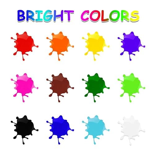 ABEIER Washable Finger Paint for Toddlers, Safe Non-Toxic, 12 Vibrant Colors (1.21fl oz), Baby Safe Paint for Hand and Feet, Mess Free Art Supplies for Kids, Preschool Learning Gifts, Ages 1-3 4 5 6+ thumbnail 3