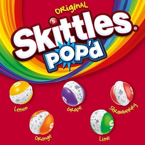 SKITTLES POP'd Originals Freeze Dried Candy, 5.5 Oz Resealable Candy Bag - Original - 5.5 Ounce (Pack of 1) thumbnail 5