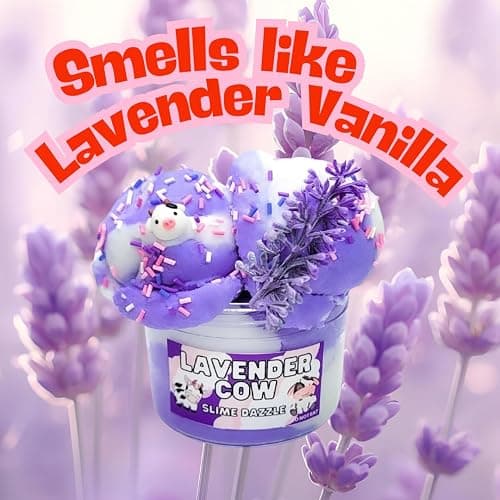 Slime Lavender Cow Cloud Slime Lavender Scented Relaxing Toy Drizzly Cloud Made in USA thumbnail 4
