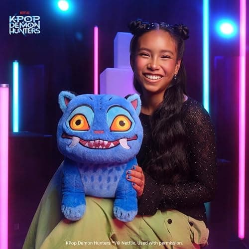 Kpop Demon Hunters 12-inch Derpy Tiger - Ultra-Soft Collectible Movie Character - Cuddle-Ready Plush for Fans & Collectors - Ages 6+ thumbnail 2