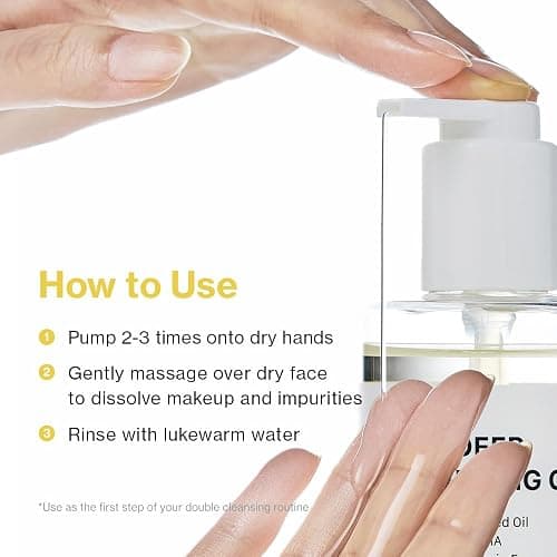 YUMU Coix Seed Deep Pore Cleansing Oil, Vitamin E, BHA, Double Cleansing, Waterproof Makeup Remover, Gentle Oil Cleanser, Blackhead Remover, No Oily Residue, Korean Skin Care (200ml/6.76 fl.oz.) thumbnail 7